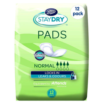 Normal Pads For Light To Moderate Incontinence 12 Pack Bundle “ 144 Liners